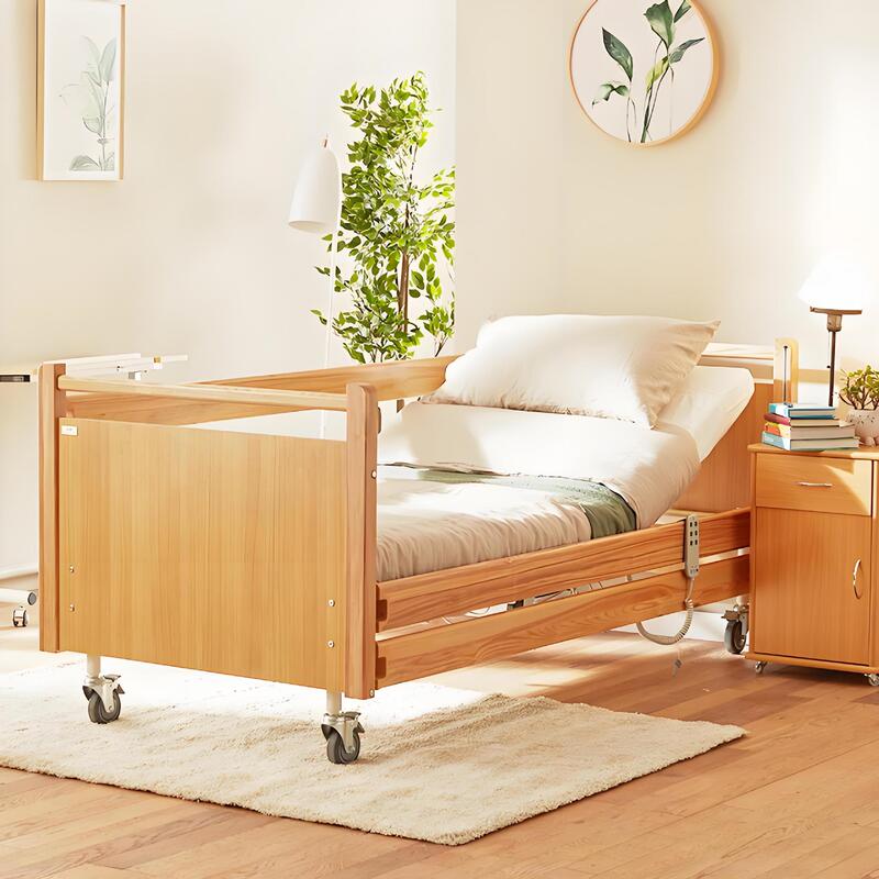 Fu Sen Electric Nursing Bed Home Multi-functional Paralysis Patient Turn-over Bed for Elderly Automatic Medical Bed Solid Wood