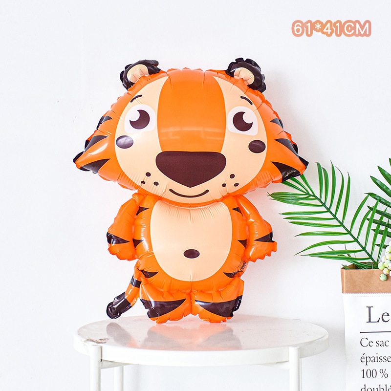 Decoración de cumpleaños para bebés con temática de regreso a clases, globos de animales de dibujos animados, diseño de fiesta infantil, sesión de fotos, jirafa, elefante