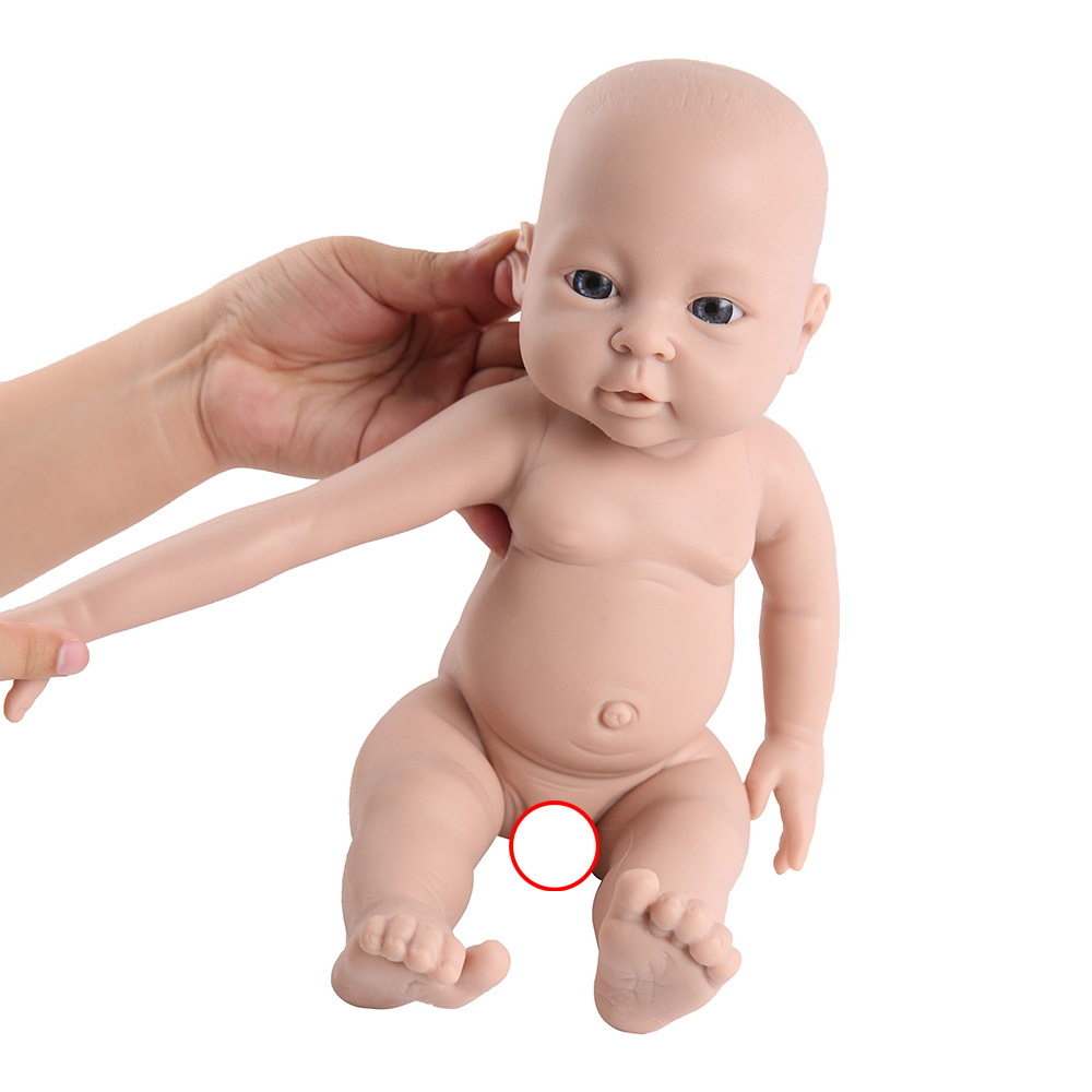 WW1503白胚硅胶娃娃 41cm重生娃娃 16寸婴儿可洗澡 reborn doll