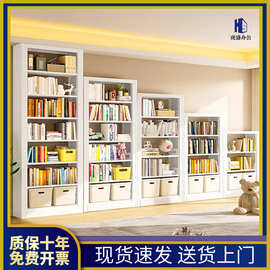 图书馆书柜落地置物架学生客厅卧室储物架多层收纳架钢制家用书架