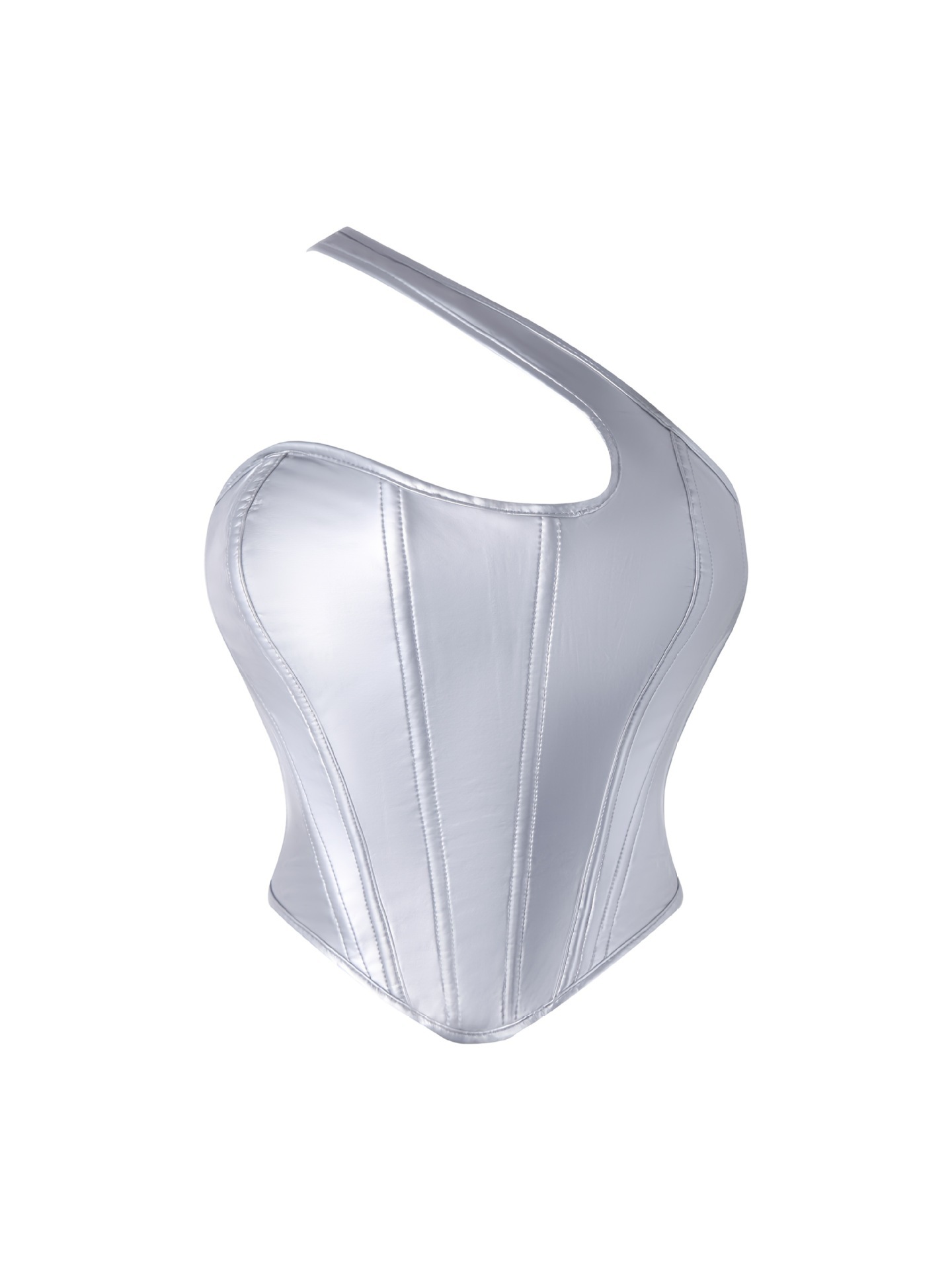 Nuevo cross-border europeo y americano chaleco de hombro chaleco de hueso de pescado sexy cintura descubierta comercio exterior al por mayor