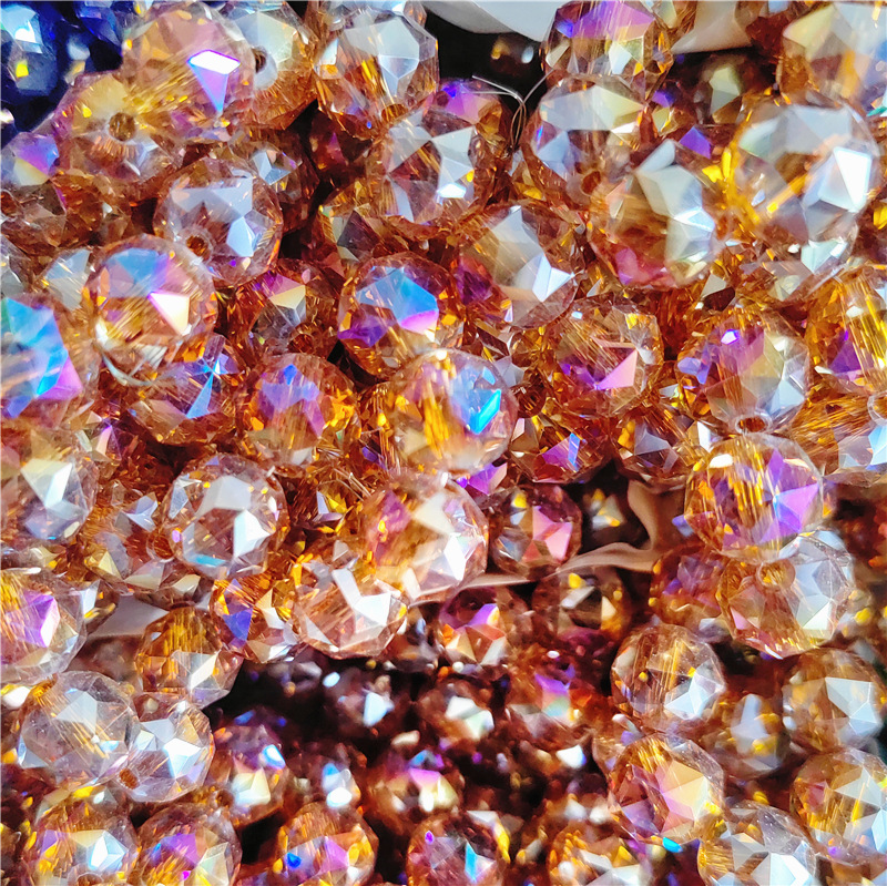 Mayorista 10mm cristal bola de flores galvanizado de alta temperatura abdiy bola de vidrio de colores pulseras collares pendientes accesorios de ropa