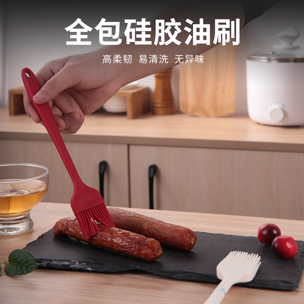 One-piece silicone oil brush kitchen utensils pancake silicone brush baking tools high temperature resistant silicone brush BBQ Barbecue Brush