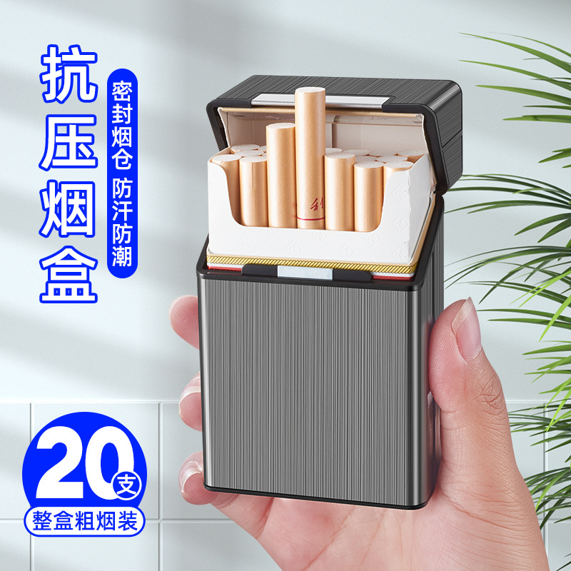 20 paquetes de paquetes de cigarrillos personales creativos portátiles gruesos magnetos tapa de cigarrillos caja de regalo de protección
