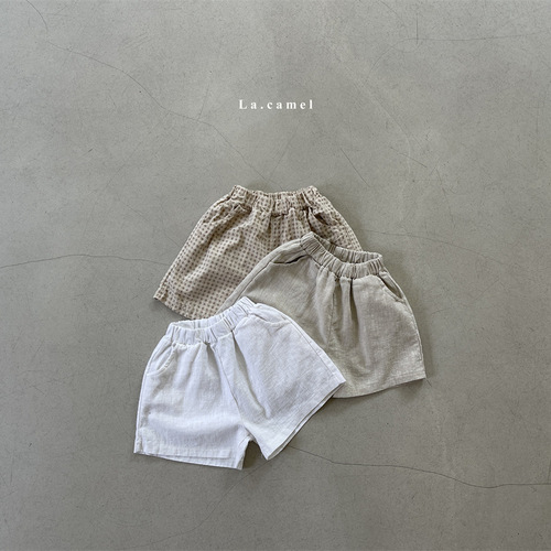 Korean version of summer male and female newborn thin cotton elastic waist loose casual shorts ins infant baby versatile big P pants