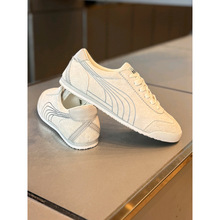 软底阿甘鞋男春秋款2025新款翻毛皮黑棕色潮流复古低帮系带潮男鞋