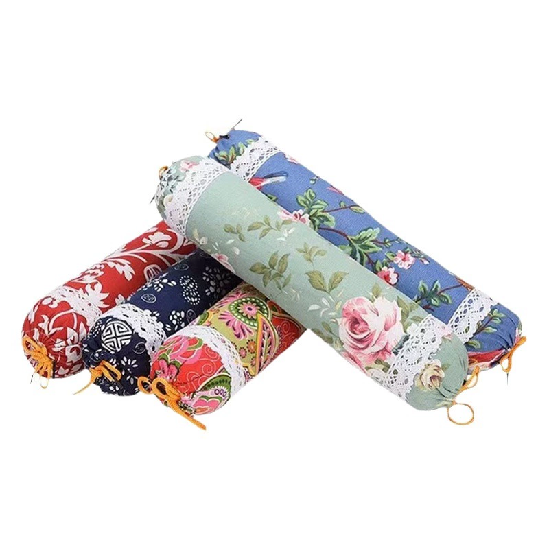 Оптовая продажа от производителя: подушка для шеи из полыни, цилиндрическая, в форме конфеты, для защиты шейного отдела позвоночника, с электроподогревом, для домашнего использования.