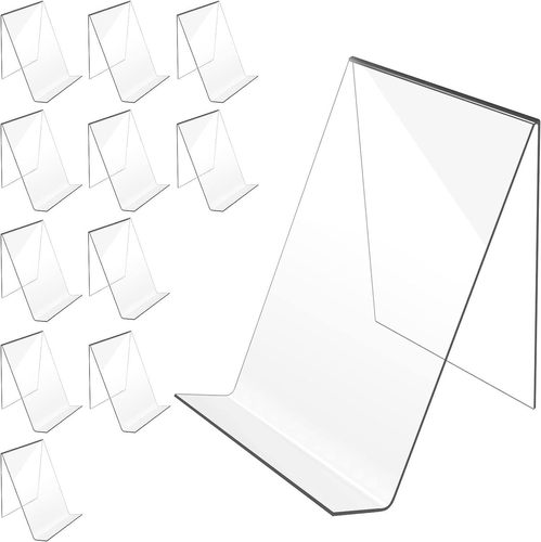 L-shaped transparent acrylic bookshelf book stand, book display stand, book rack, book stand, album, notebook holder, stand