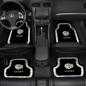 Car floor mats made of diatom mud, universal carpet-style foot mats, non-slip, dirt-resistant, easy to maintain, complete set of car mats