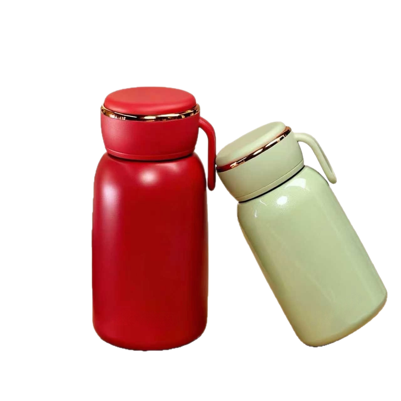 Leichter, luxuriöser Mini-Isolierbecher für Damen und Herren, hochwertiger, schlichter Edelstahl-Trinkbecher für Studenten, niedlicher, tragbarer Becher_voghion.com