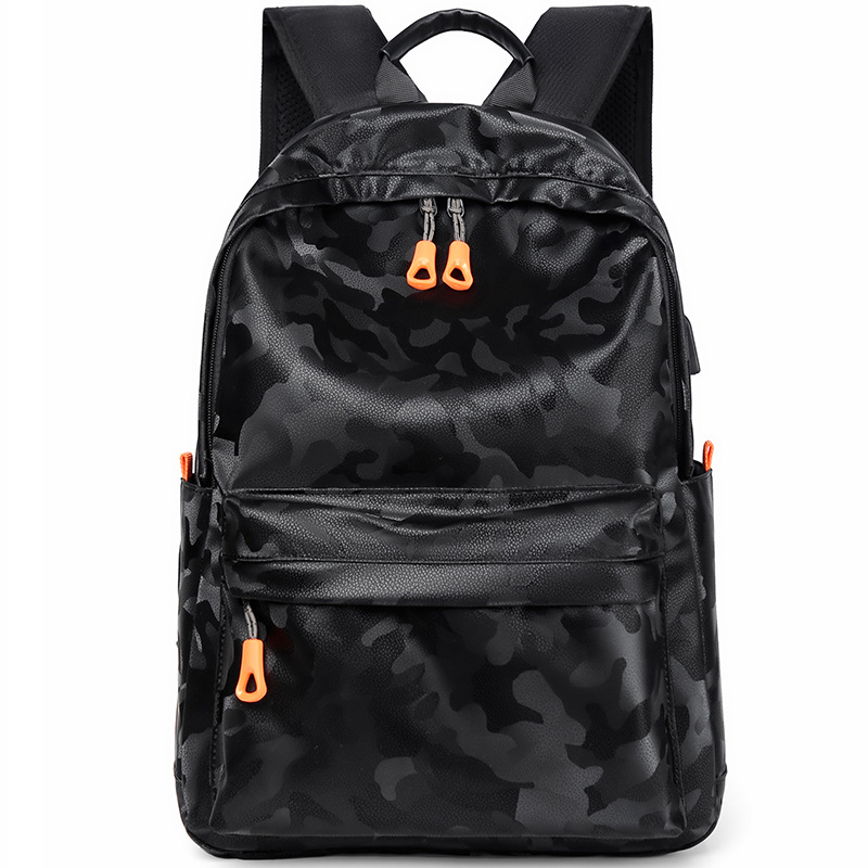Camuflaje personalizado ocasional de los hombres mochila estudiante viaje impermeable moda fresco simple portátil