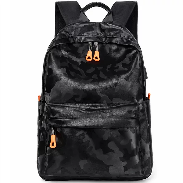 Camouflage Men's Casual Student Backpack Waterproof Travel Trendy Cool Simple Laptop Backpack