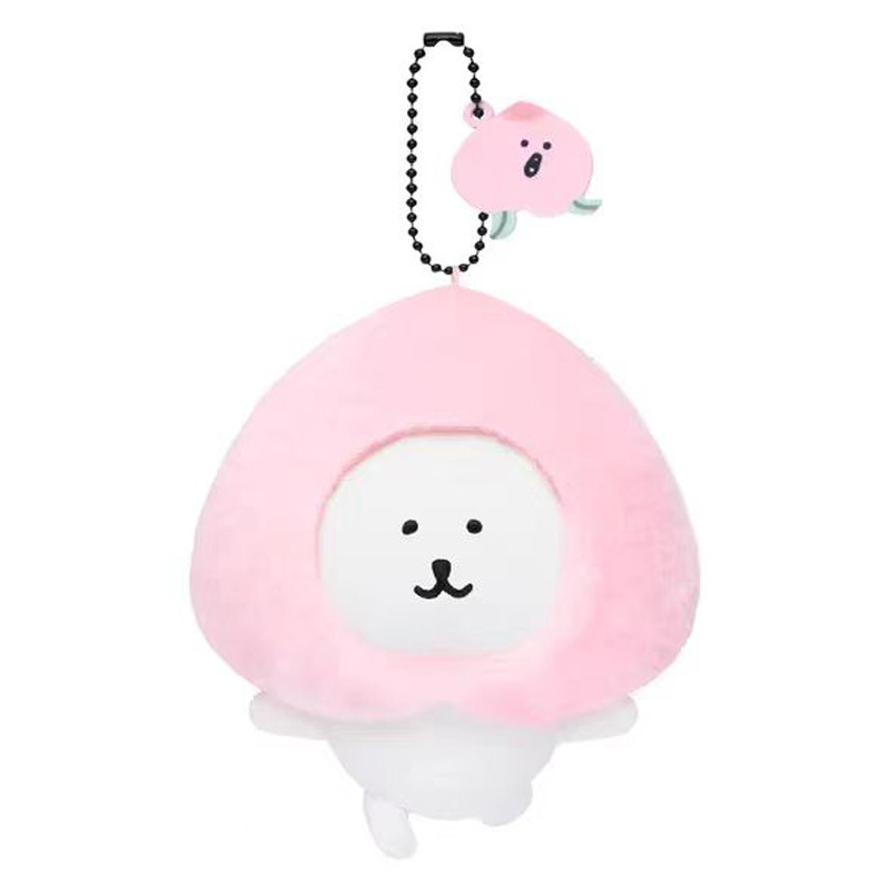 日系可爱自嘲熊桃子牛油果白熊系列玩偶玩具少女心包包生日礼品|undefined