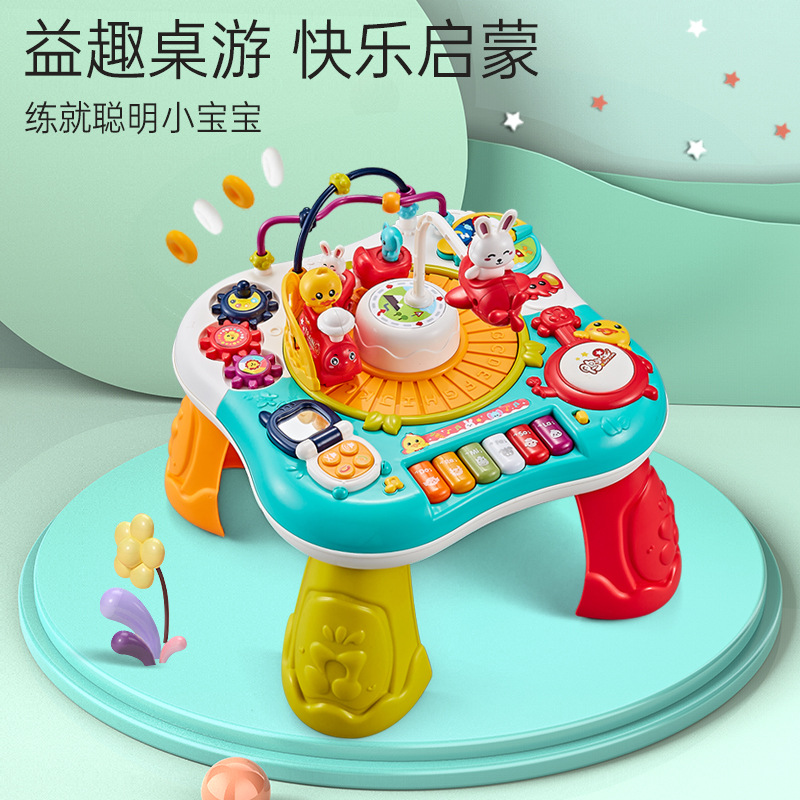 Jarno Learning Table Children's Multifunctional Early Education Game Table Educational Baby Toy Table for Toddlers 1-3 Years Old