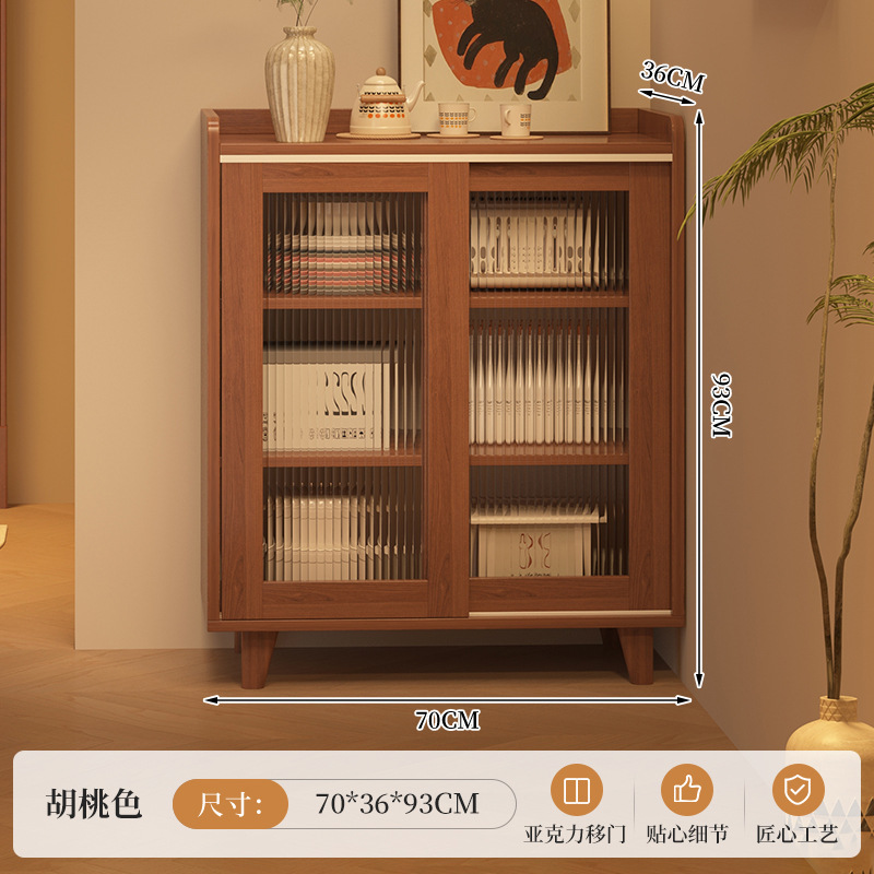 Gabinete de comedor japonés contra la pared, armario de té, armario de almacenamiento doméstico, armario de cocina, armario de salón, armario de almacenamiento