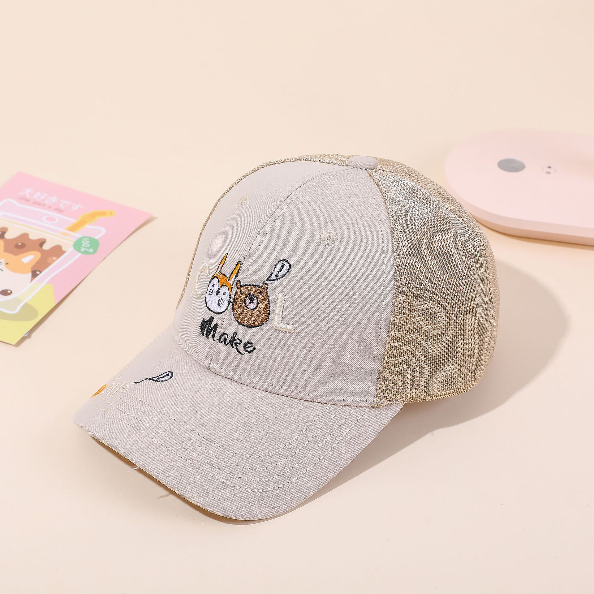 2022 nueva gorra de béisbol para niños de verano estilo coreano a prueba de sol al aire libre gorra a prueba de sol gorra de 2-7 años sombrero para el sol