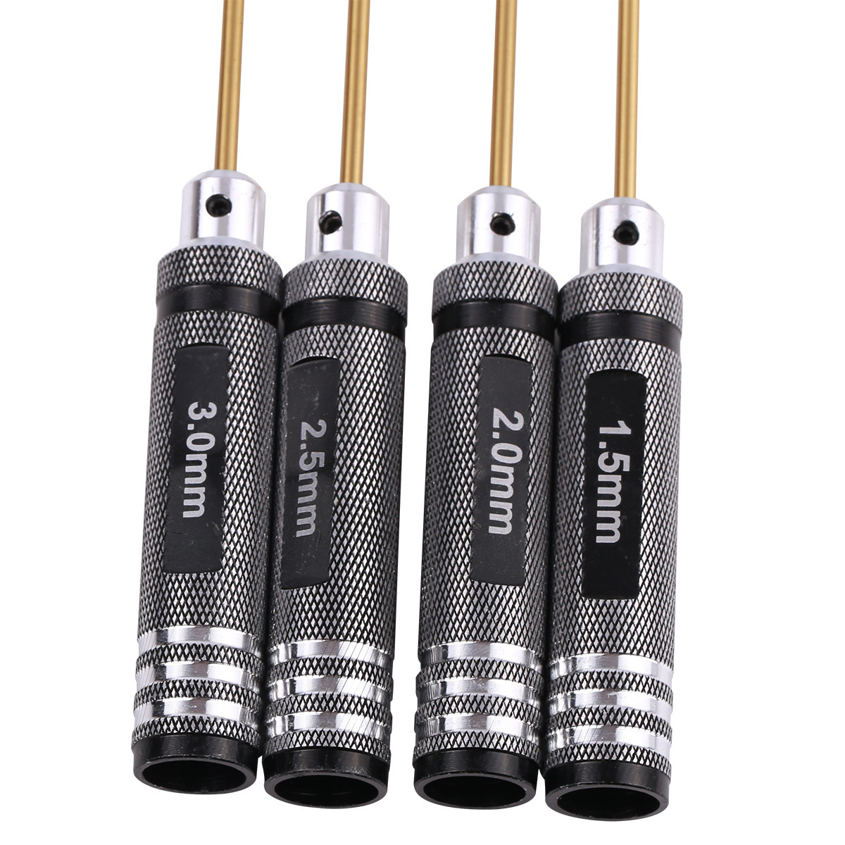 Mayatech 钛钢4件套 1.5 2 2.5 3 mm套装高速钢刀头内六角螺丝刀