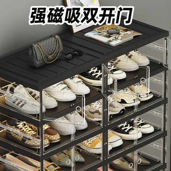 Transparent shoe cabinet