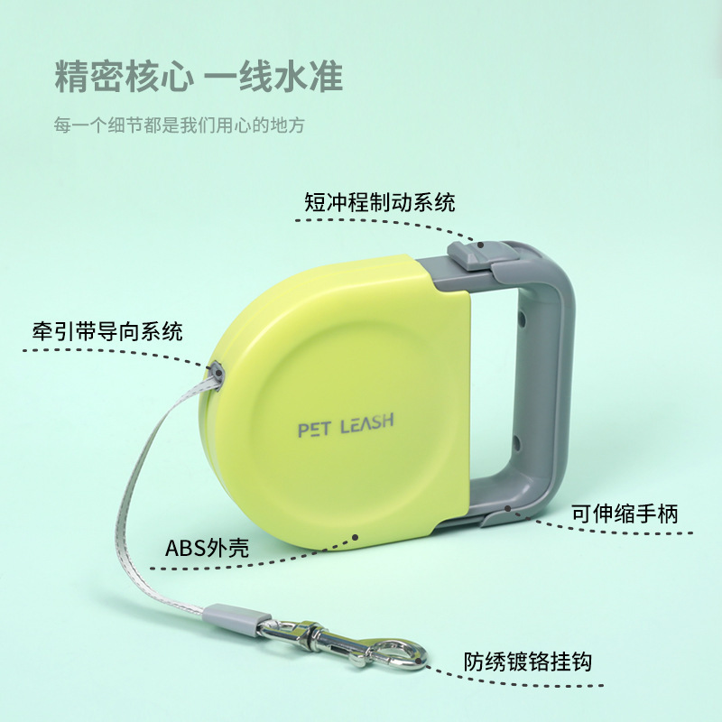 Tractor de mascotas correa de perro retráctil automática al aire libre perros medianos y pequeños correa de perro ajustable anti-rotura al por mayor