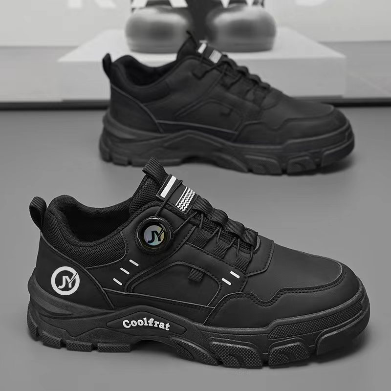 Zapatos masculinos en otoño, nuevas tendencias de zapatos de herramientas transpirables, botas martin, zapatos deportivos de suela gruesa para hombres, zapatos de protección laboral para hombres