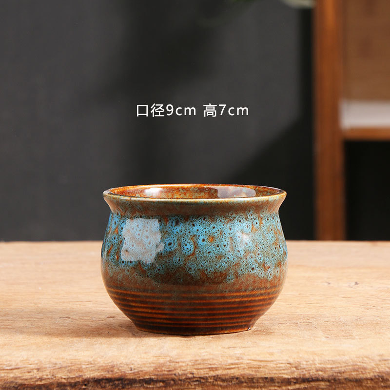 Peacock rojo maceta de cerámica carne especial balcón doméstico cerámica gruesa pequeña maceta especial al por mayor