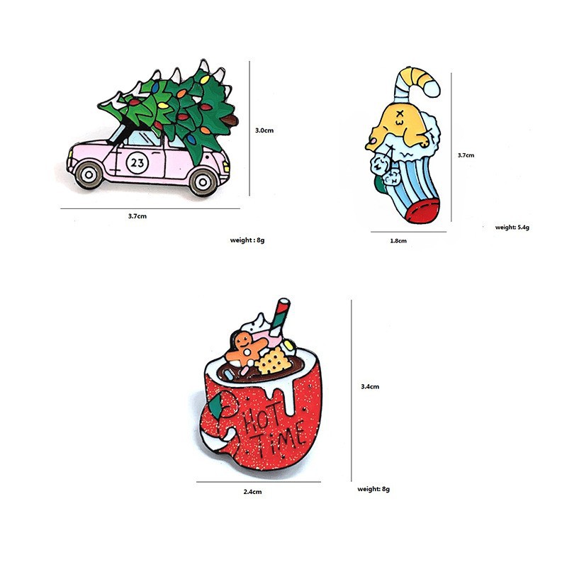 Fashion Christmas Tree Alloy Stoving Varnish Unisex Brooches display picture 1