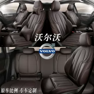 Volvo XC60 seat covers, full coverage, S60L seat covers, S90, XC40, all-season car seat cushions, all-season genuine leather