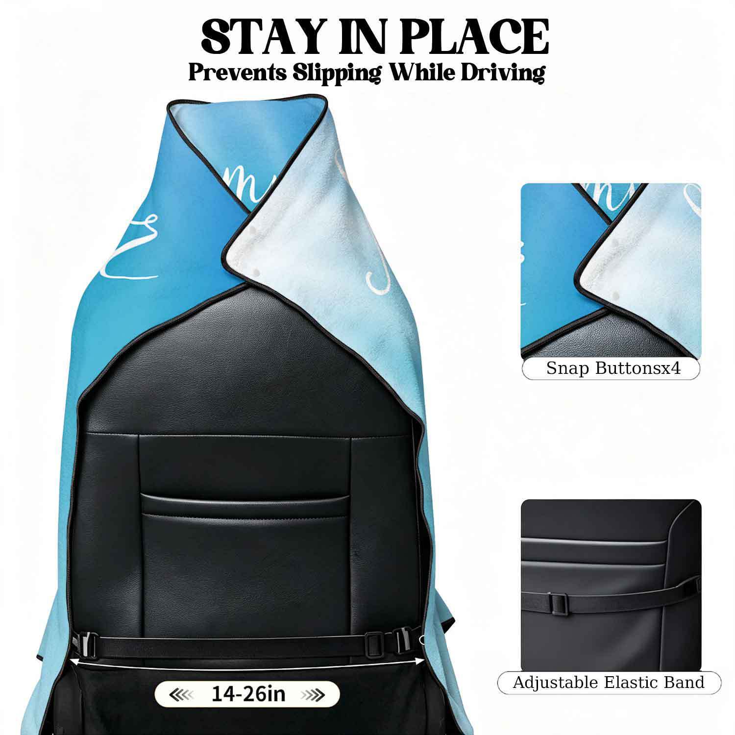 Summer bath towel and car seat cover 2-in-1, ultra-fine fiber outdoor beach and car dual-use universal seat cushion