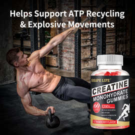 Creatine Monohydrate Gummies 出口一水肌酸软糖外贸品tk亚马逊