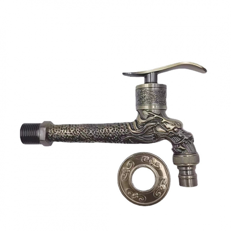 Zinc Alloy European Antique Faucet Single Cold Washing Machine Mop Pool Faucet In-Wall Retro Faucet Wholesale