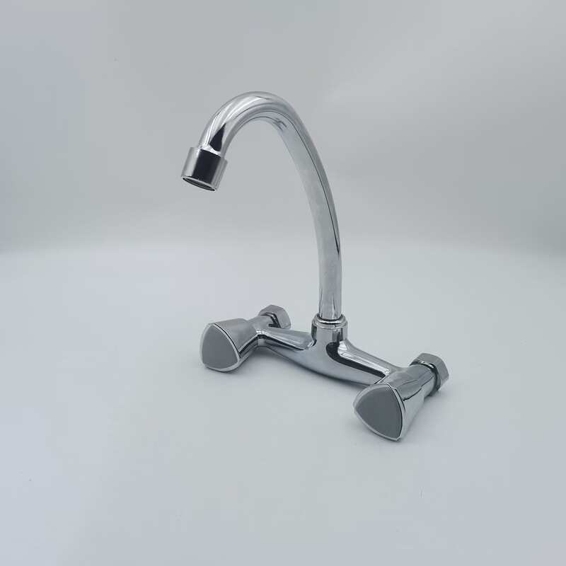 Factory Direct Supply for Cross-Border Foreign Trade Model Xiaowutong In-Wall 360 ° Flexible Rotating Hot and Cold Water Kitchen Faucet