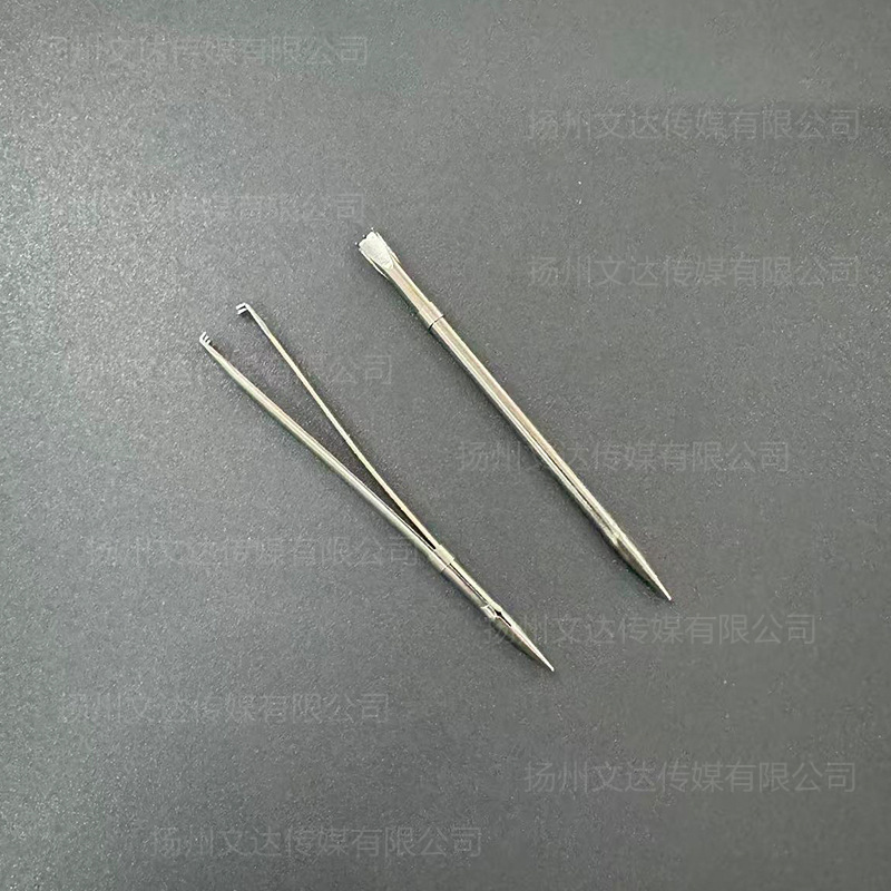 5mm扁藤条夹针松紧带针鞋带针皮条针多功能夹绳针穿帽引绳针