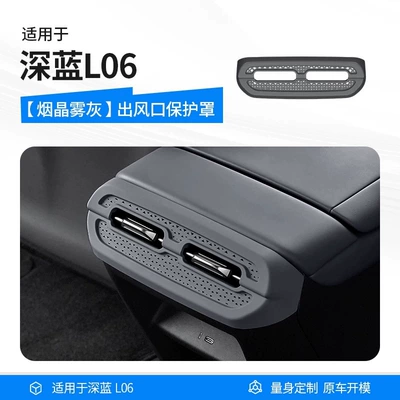 for Deep Blue L06 Rear: Chair back anti-kick pad - smoky-quartz-gray-dark-blue-l06-air-outlet-protective-cover1-piece-set