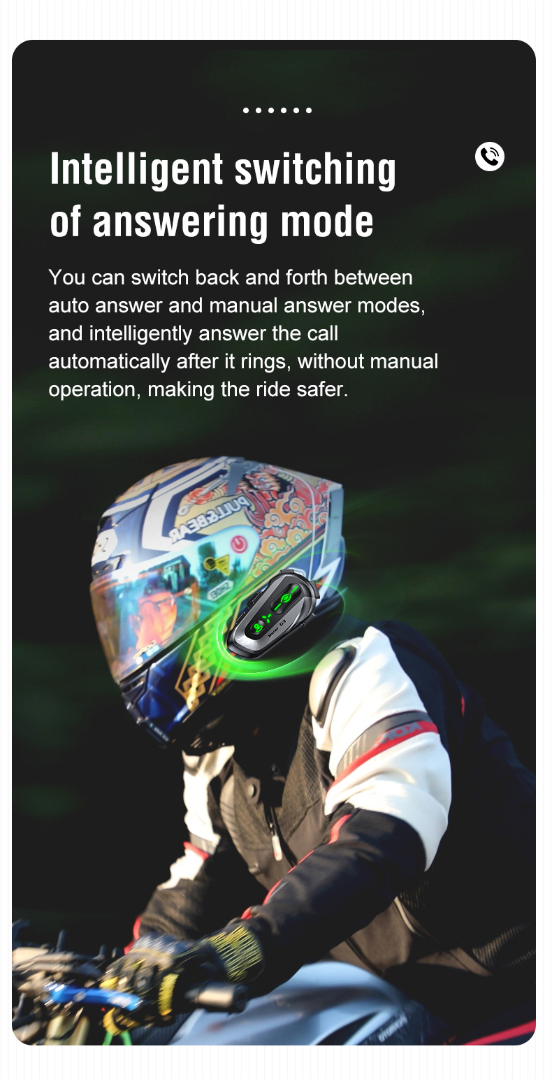 D3 Helmet Bluetooth Headset with Global Positioning, Waterproof, Dustproof, Intelligent Noise Reduction, Offline Ai Voice Helmet Headset
