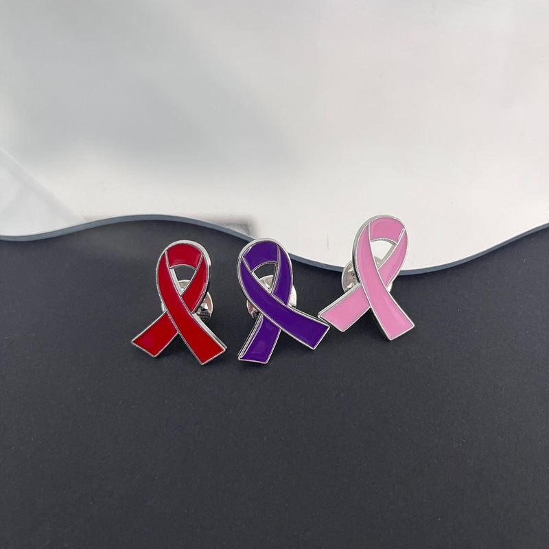 Alloy Oil-Drip Heart Red Ribbon Emblem Brooch Aids Badge Hiv International Symbol Public Service Campaign Promotional Sign Alloy Oil-Drip Heart Red Ribbon Emblem Brooch Aids Badge Hiv International Symbol Public Service Campaign Promotional Sign