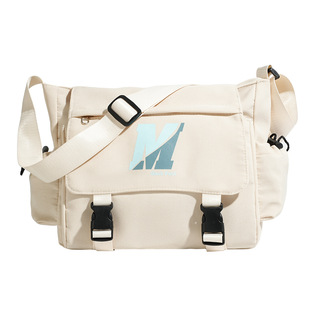Crossbody Tutoring Bag for Girls, Trendy Japanese Style Couple Large Capacity Shoulder Bag for Male Students, Multifunctional Messenger Bag