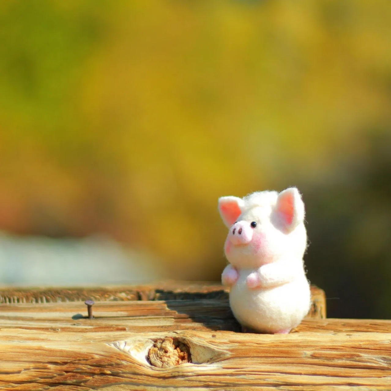 亚马逊独立站爆款Cute Handmade Felt Pig手工毛毡猪-阿里巴巴