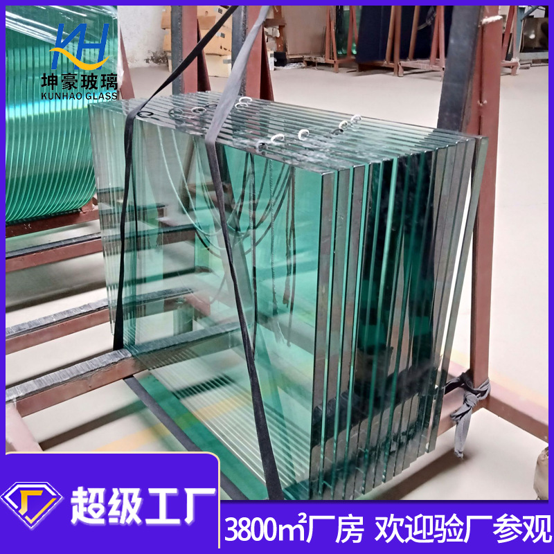 玻璃厂15mm钢化玻璃 强化玻璃面板出口品质精磨光边平板钢化玻璃
