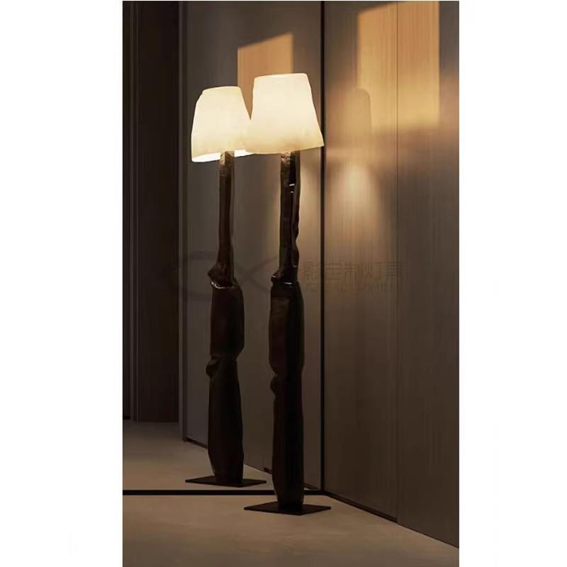 Ancient Town Factory Zhongshan Factory Direct Sale Sculpture Bronze Cast Floor Lamp Standing Lamp Vintage Minjaekim& # X27