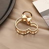 Metal crab pin, fashionable hairgrip, hair accessory, Korean style, 8cm, simple and elegant design