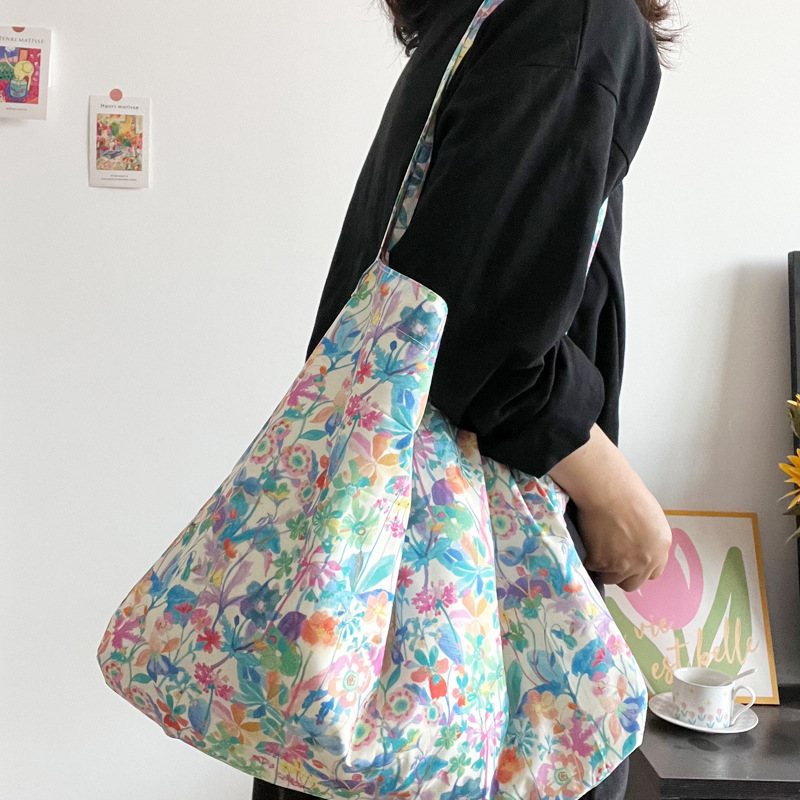 New French Style Lieberti Floral Bag Emerald Bay Cotton Thin Printed Shoulder Bag All-match Women Crossbody Bag