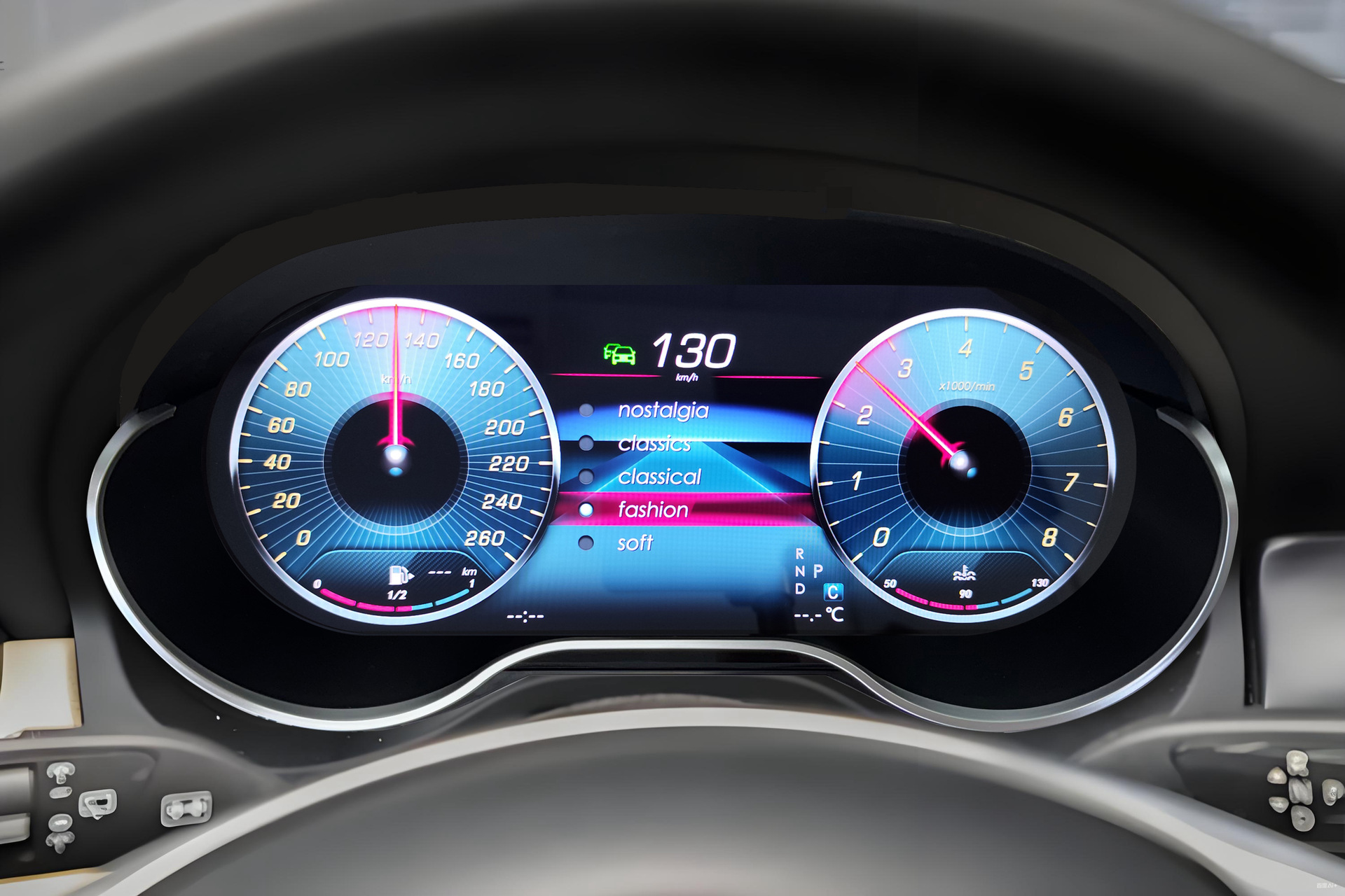 Suitable for Mercedes-Benz a Cla/Gla New Models, the Lcd Instrument Panel Supports Carplay, Android Auto, and Hicar