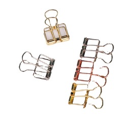 Fashion metal test paper clip hollow clip hand account storage clip color long tail clip bill clip manufacturer
