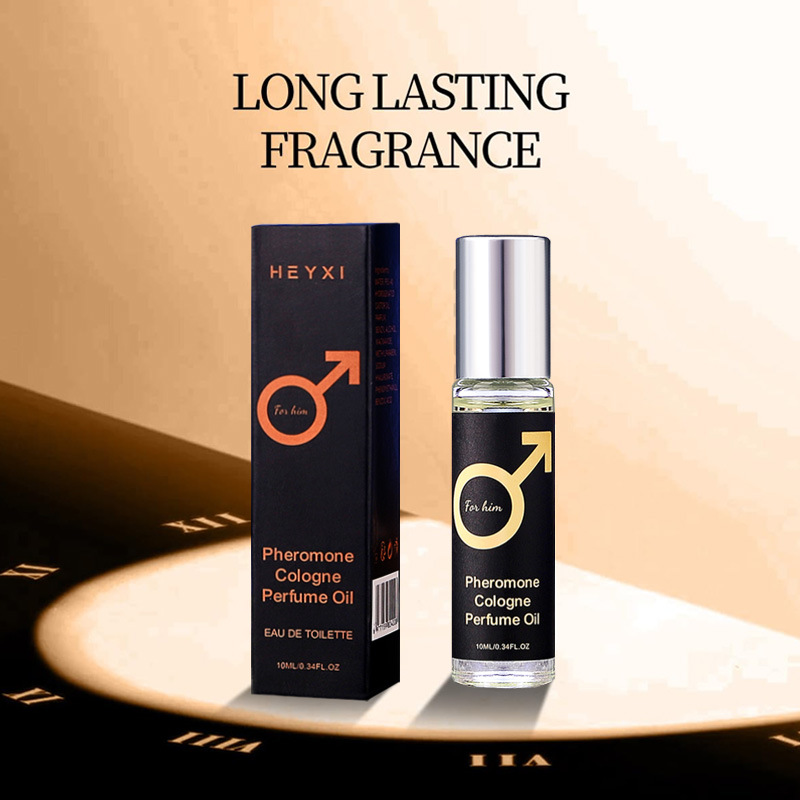 [Cross-Border Supply] Heyxi Roller Ball Perfume Men's Perfume Fresh and Long-Lasting Fragrance Niche Non-Alcoholic