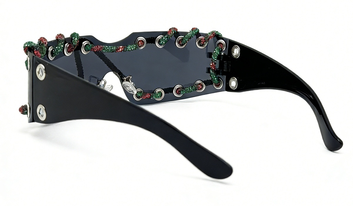 Cyberpunk Y2k Frameless Punk Sunglasses With Metal Rivet Details_voghion.com