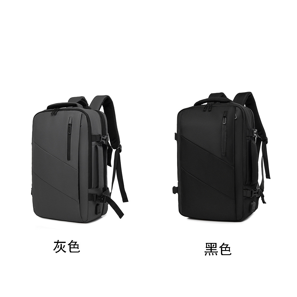 Nueva mochila de negocios Bolsa para portátil de tela Oxford de 16 pulgadas Bolsa de viaje para hombre USB de gran capacidad expandible