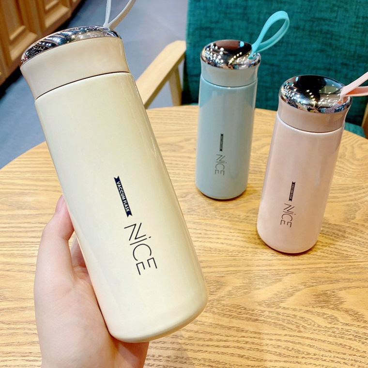 时尚奈斯杯nice高颜值广告便携礼品杯子地推引流双层玻璃塑玻水杯