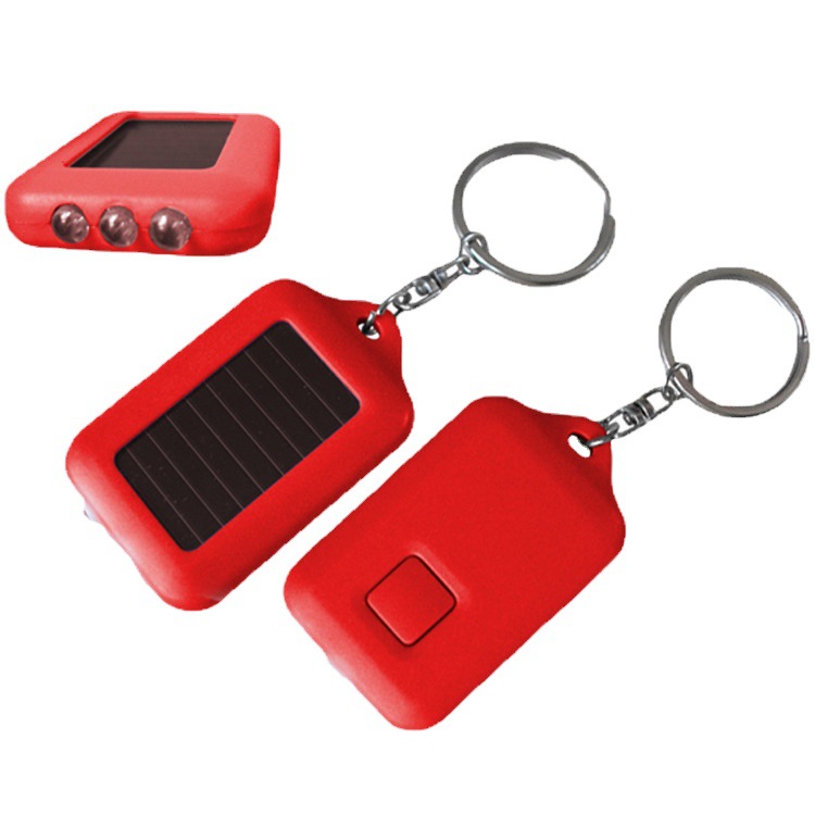 Small flashlight solar-powered