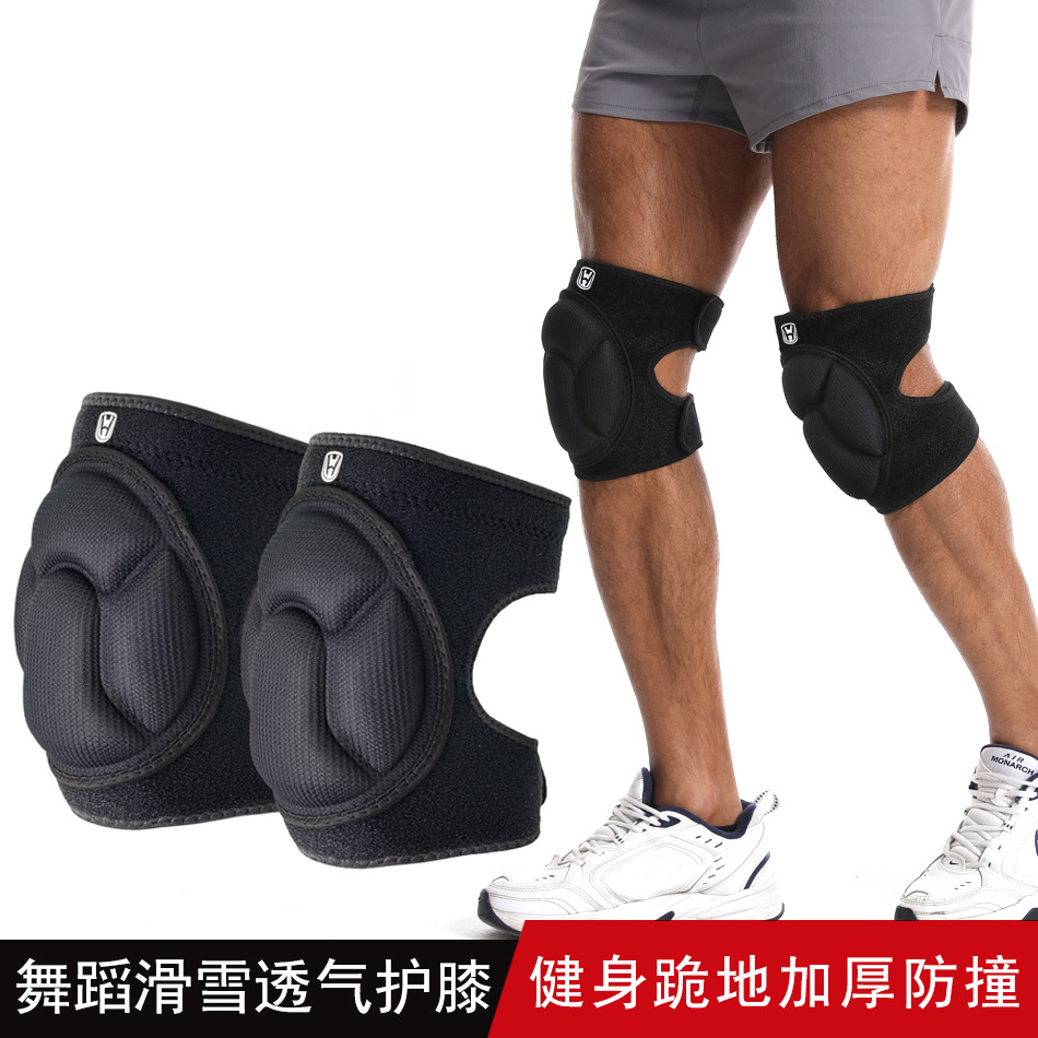 Rodilleras deportivas de verano para saltar la cuerda de nailon alargada para correr baloncesto para hombres y mujeres cubierta protectora profesional antideslizante para rodillas