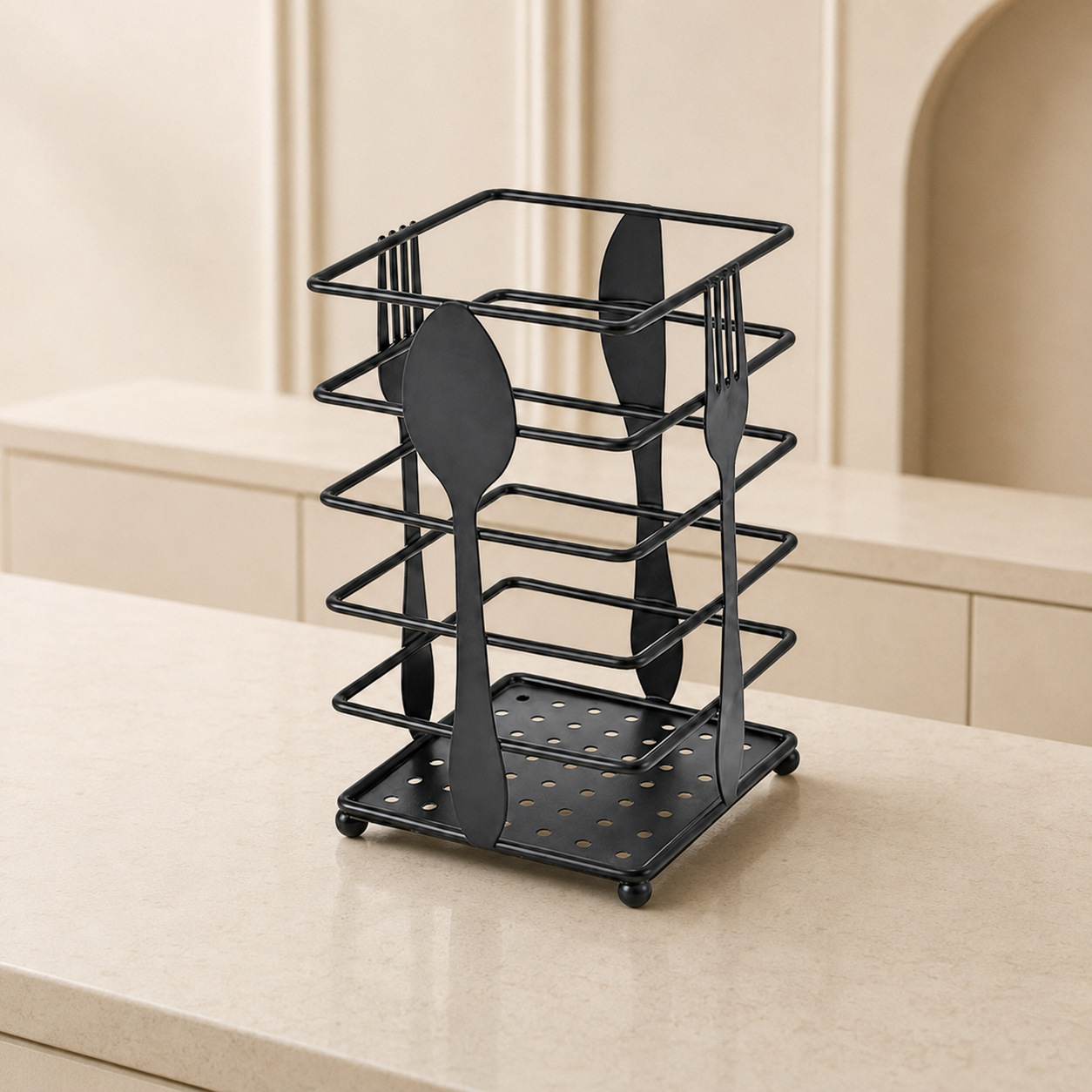 Escurridor de Palillos para Cocina de Hierro, Ventilado y Antimoho, para Cocina Doméstica